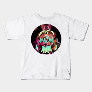 Blue Red Blend Circle of Ornament Kids T-Shirt